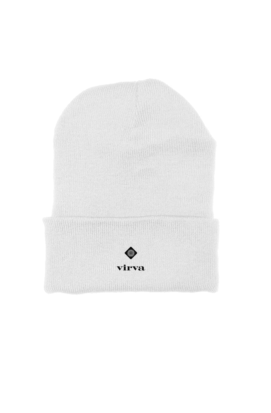 basic beanie white