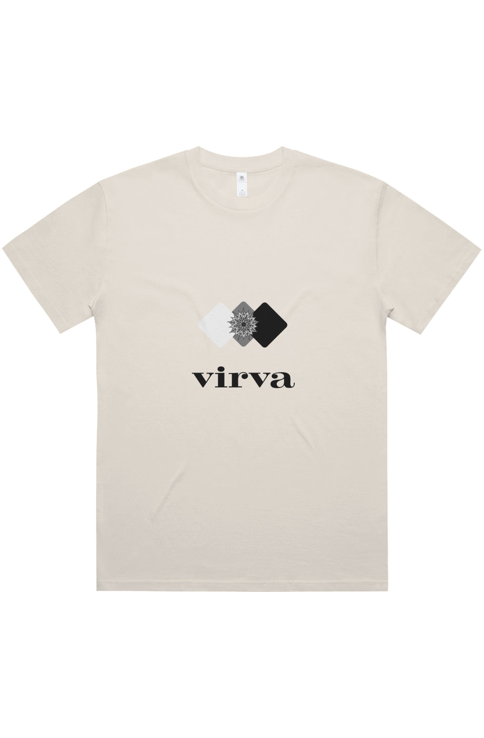 three time oversize tee ecru